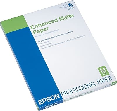 Epson - Ultra Premium Matte Presentation Paper, 8.5" x 11", 50 Sheets/Pack (S041341)