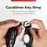 Carabiner Key Ring: Easy to attach and detach car fobs and other tools.