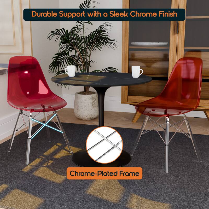 Durable Support with a Sleek Chrome Finish  
Chrome-Plated Frame