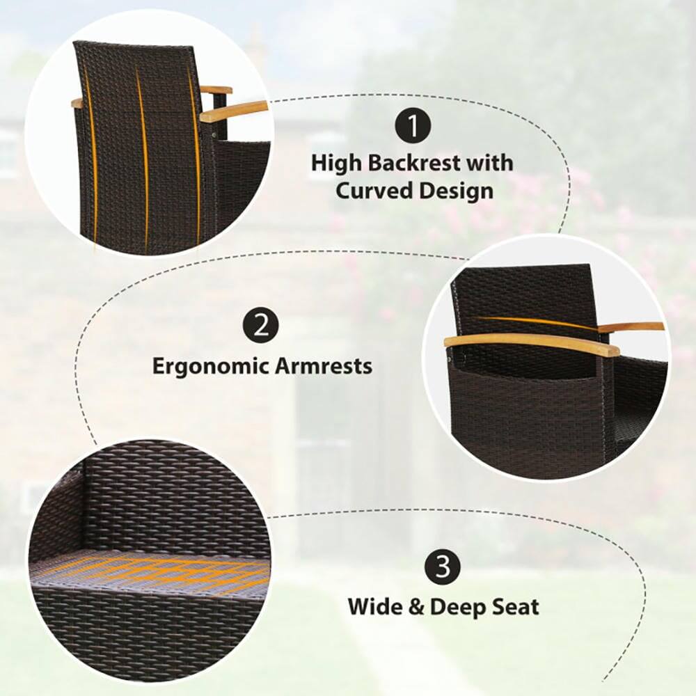 1. High Backrest with Curved Design  
2. Ergonomic Armrests  
3. Wide & Deep Seat