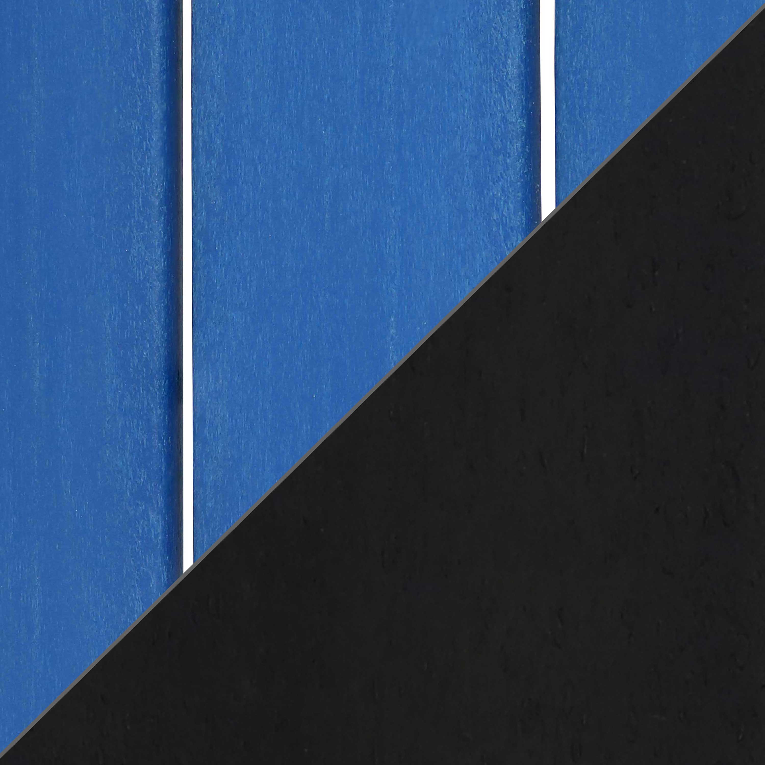 Alt View 4. Sunnydaze - HDPE Adirondack Chair with Drink Holder - Set of 2 - Blue and Black.