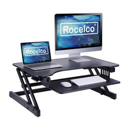 Rocelco - 32" Height Adjustable Standing Desk - Black