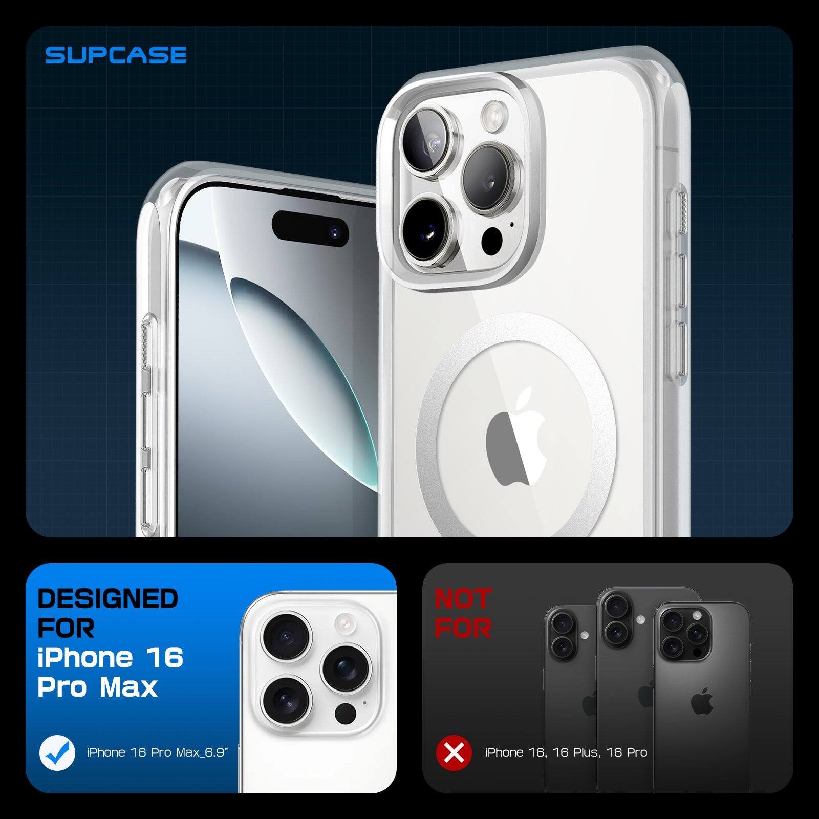 SUPCASE DESIGNED FOR iPhone 16 Pro Max NOT FOR iPhone 16, 16 Plus, 16 Pro