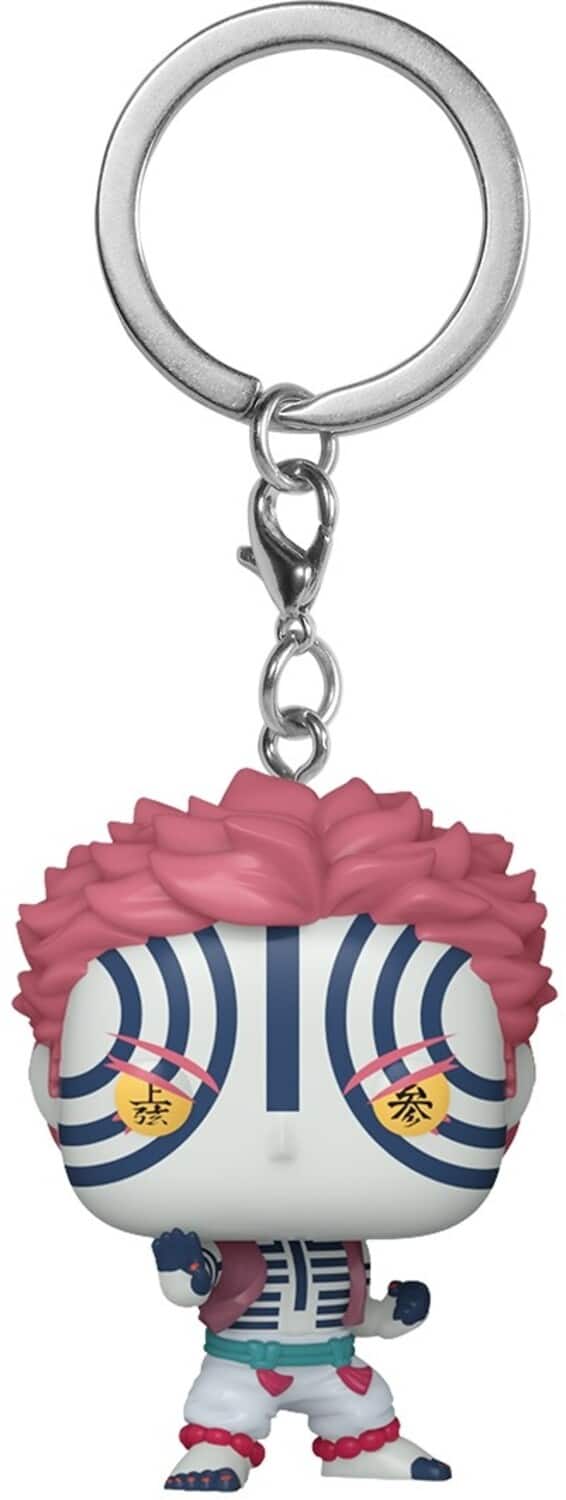 Funko Keychain: Demon Slayer Akaza COLLECTIBLES Multicolor