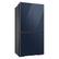 Alt View 11. Samsung - BESPOKE 23 cu. ft. 4-Door Flex French Door Counter Depth Smart Refrigerator with Customizable Panel Colors - Navy Glass.