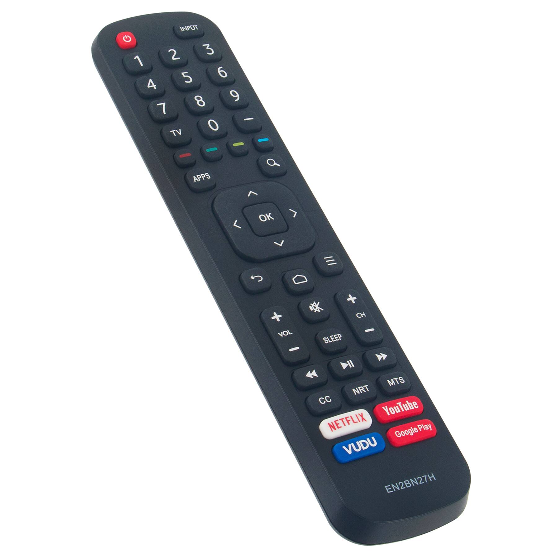 INPUT G 1 2 3 4 5 6 7 8 9 0 - TV - - - APPS OK > < + VOL - CH - SLEEP NII MTS NRT CC YouTube NETFLIX Google Play VUDU EN2BN27H