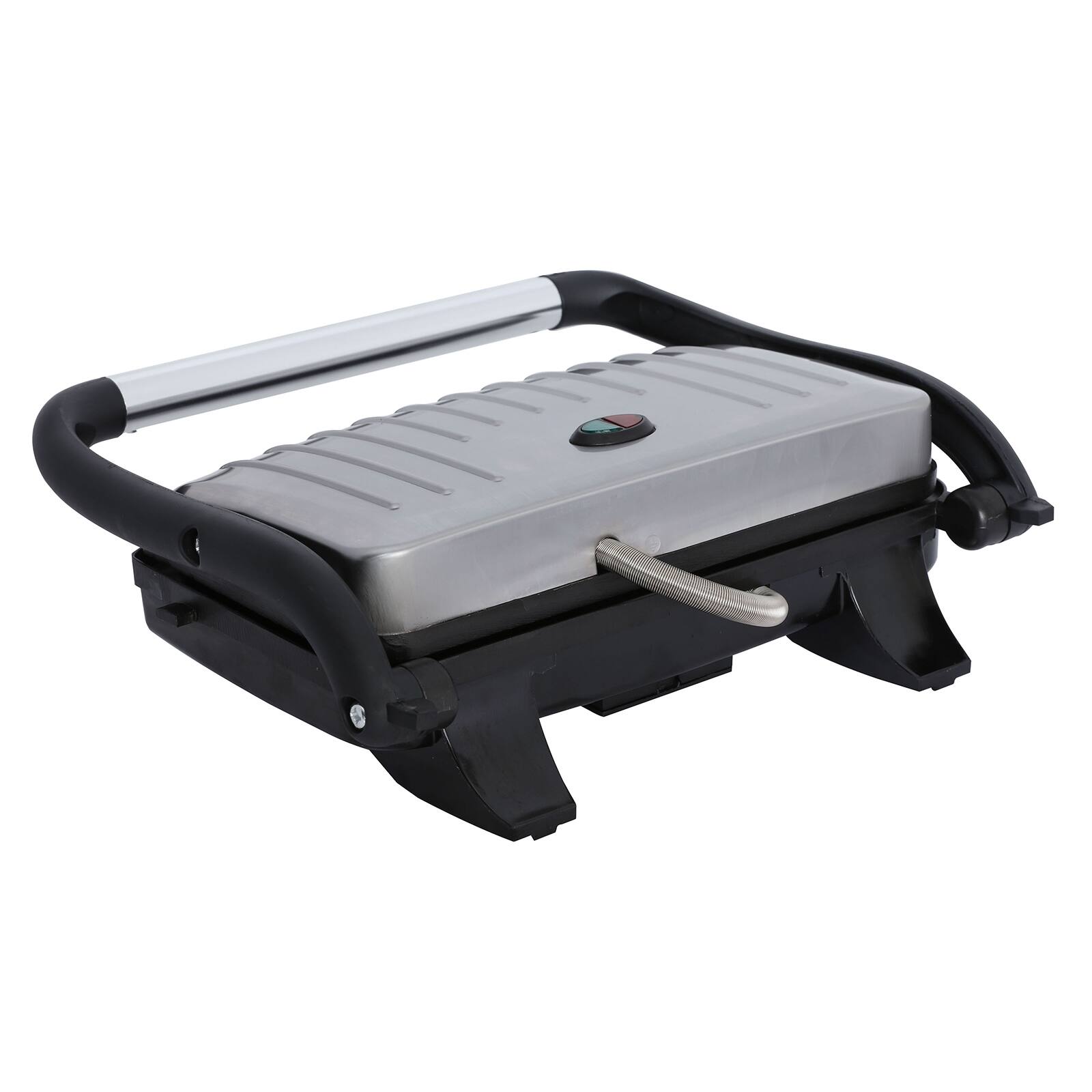 Alt View 2. Brentwood - Brentwood Select TS-611 Compact Non-Stick Panini Grill & Sandwich Maker - Silver.