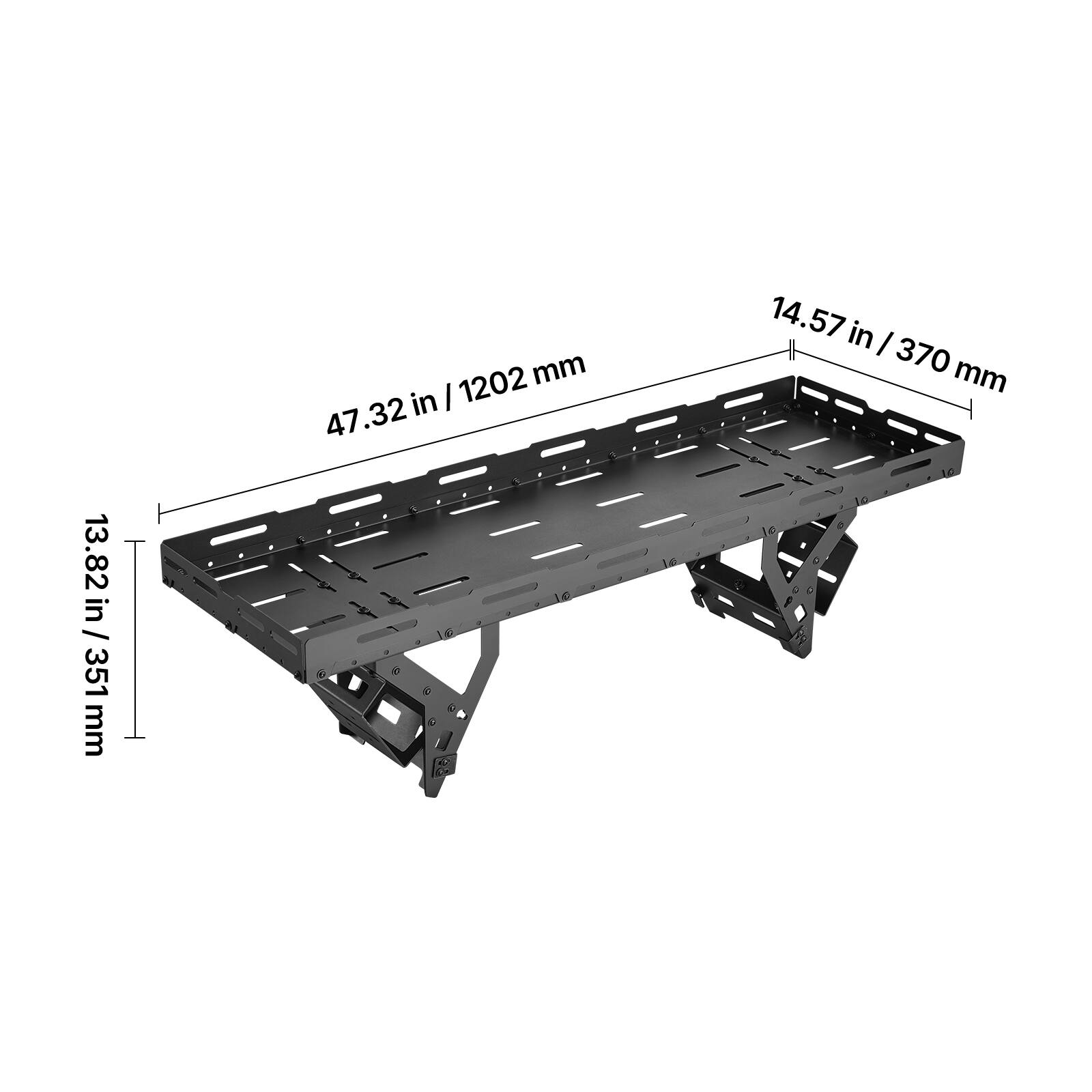 13.82 in / 351 mm  
1202 mm  
47.32 in / 1202 mm  
14.57 in / 370 mm  
370 mm