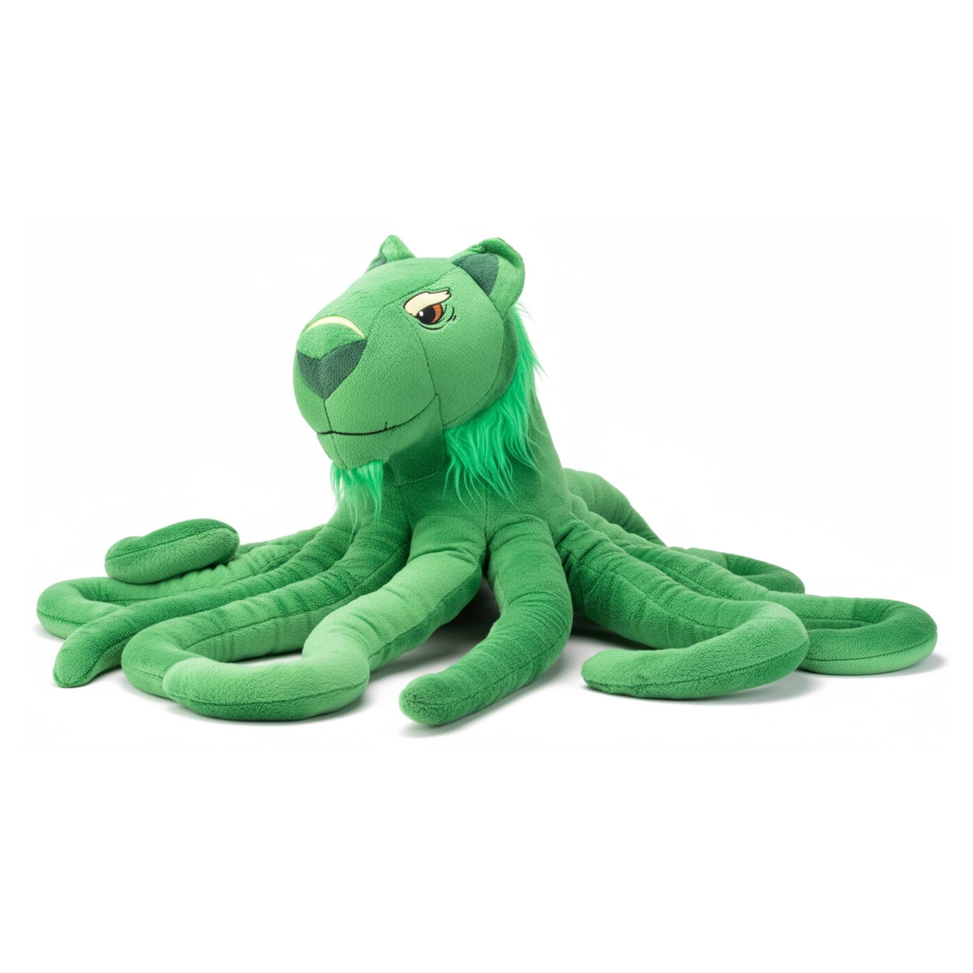 Alt View 1. Tentacle Kitty - Tentacle Kitty Series Cat Guru Plush Collectible | Measures 28 Inches Long - Green.