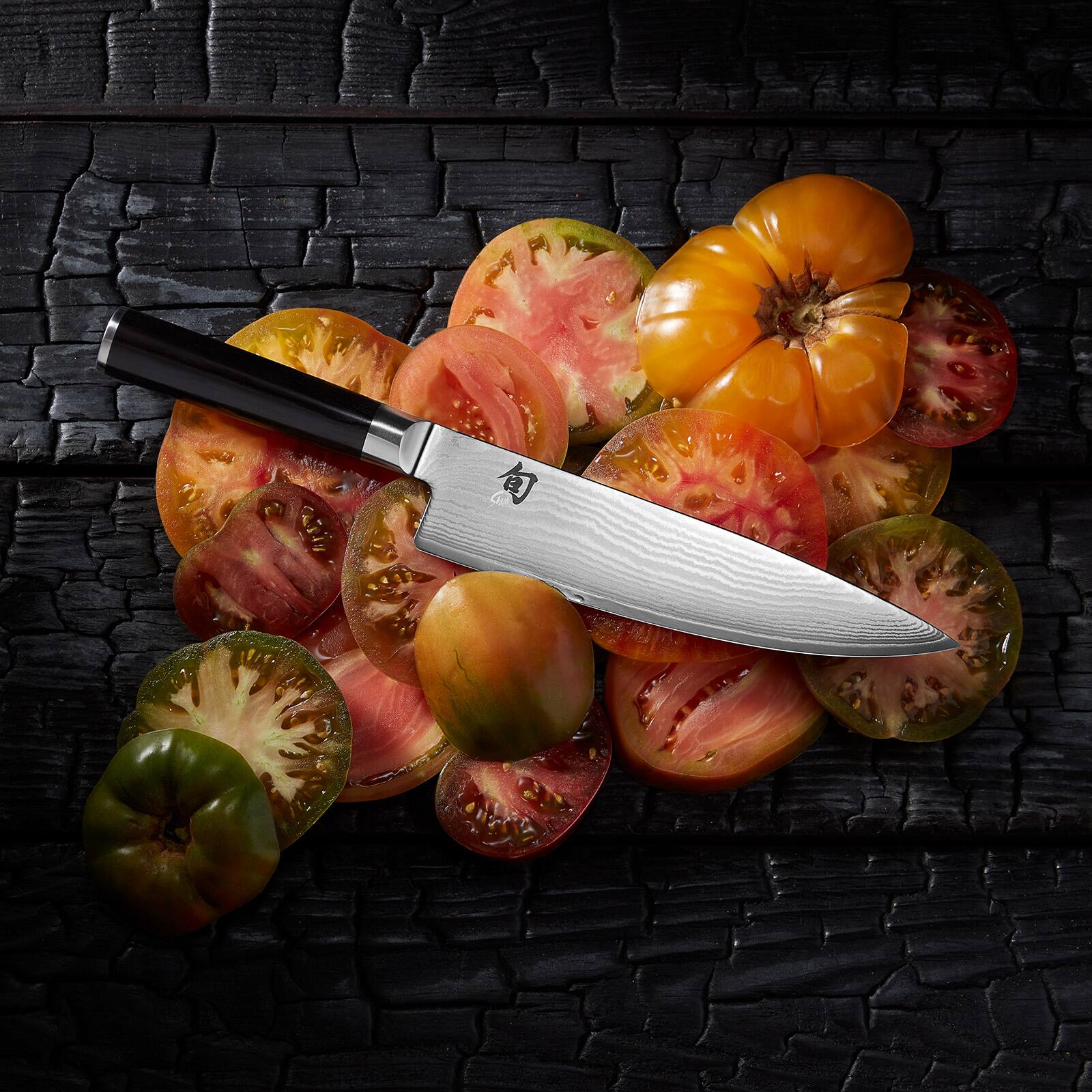 Alt View 4. Shun - Classic Chef's Knife, 8 Inch - Black.