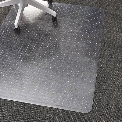 Alt View 1. Staples - Staples Carpet Chair Mat with Lip, 45" x 53'', Low-Pile, Clear (20232-CC) - Clear.