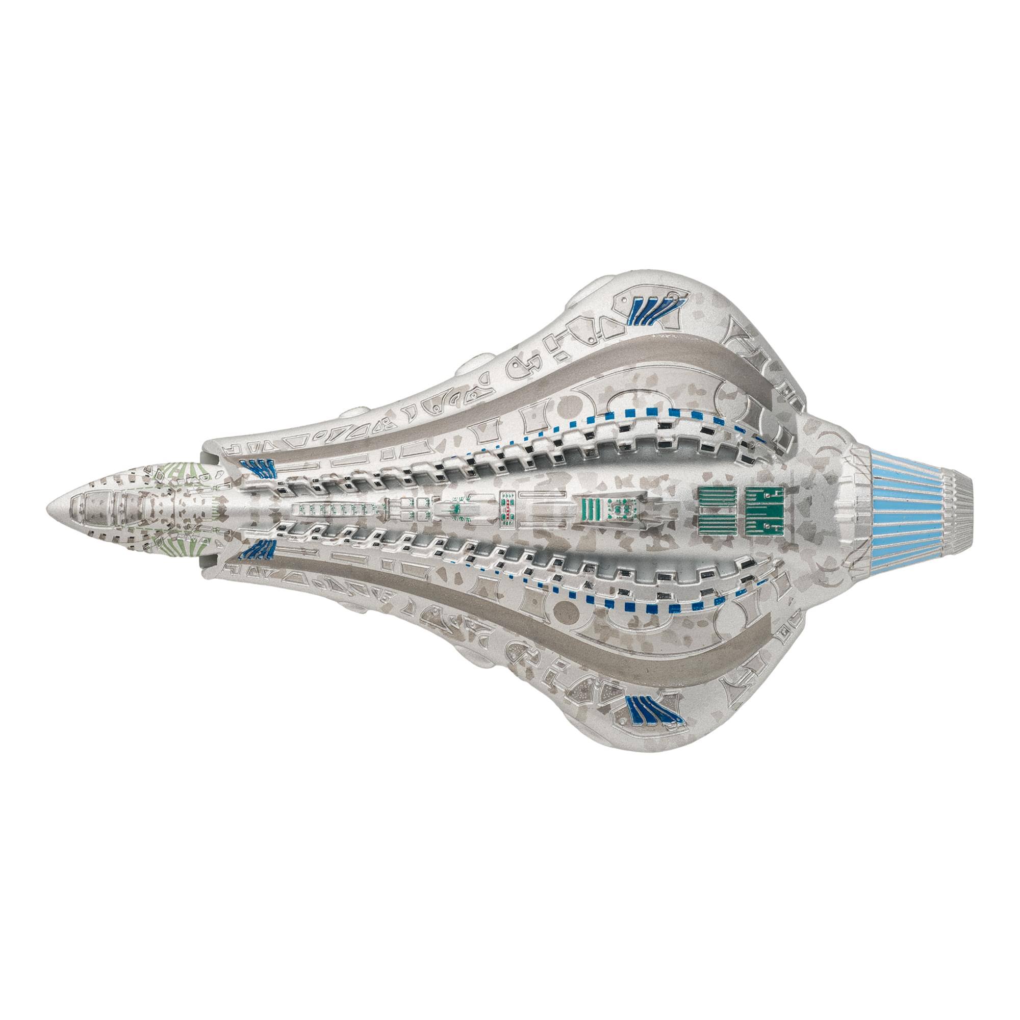 Alt View 4. Eaglemoss - Eaglemoss Star Trek Ship Replica | Voth City Ship - Silver.