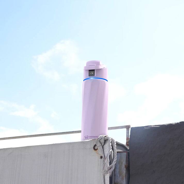 Alt View 1. WaterH - WaterH BOOST Smart Water Bottle 24 oz - Purple.