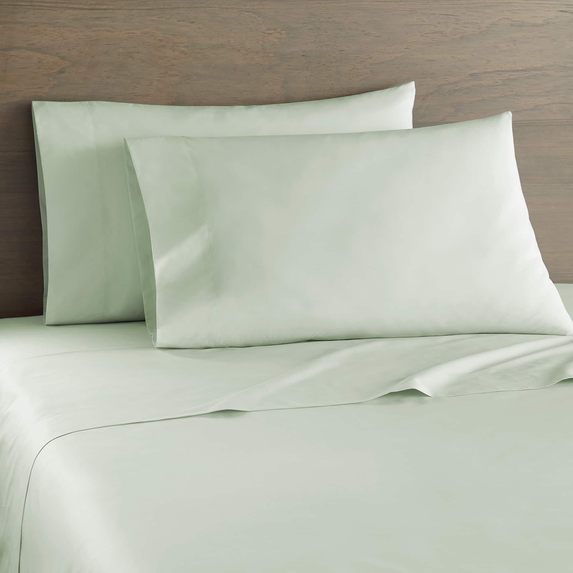 Shavel Home Products - 250 Thread Count Cotton Percale Sheet Set, Twin - Kiwi