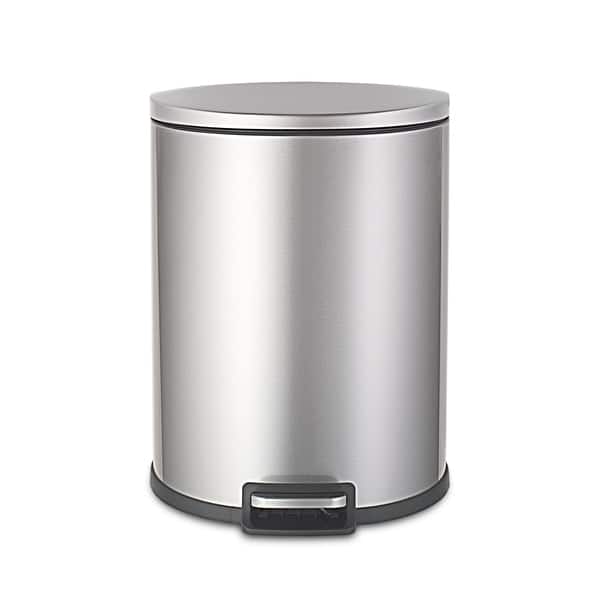 Nine Stars - Step-On Trash Can 13.2 Gallon, D Shaped