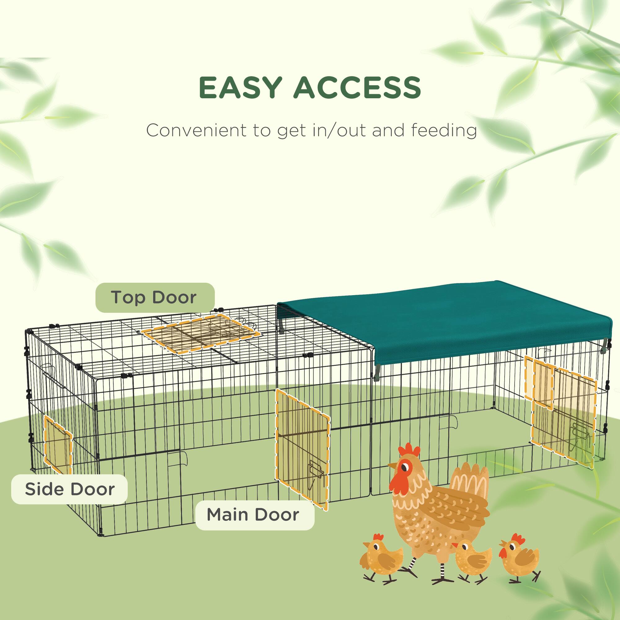 EASY ACCESS  
Convenient to get in/out and feeding  

Top Door  
Side Door  
Main Door