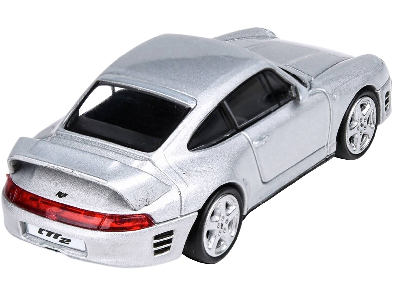 Alt View 2. Paragon - RUF CTR2 Silver Metallic 1/64 Diecast Model Car by Paragon.