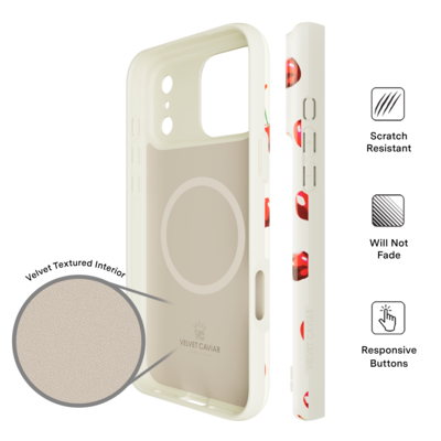 Velvet Caviar - MagSafe Case for Apple iPhone 17 Pro Max - Mon Cheri Cherry Velvet Caviar - MagSafe Case for Apple iPhone 17 Pro Max - Mon Cheri Cherry