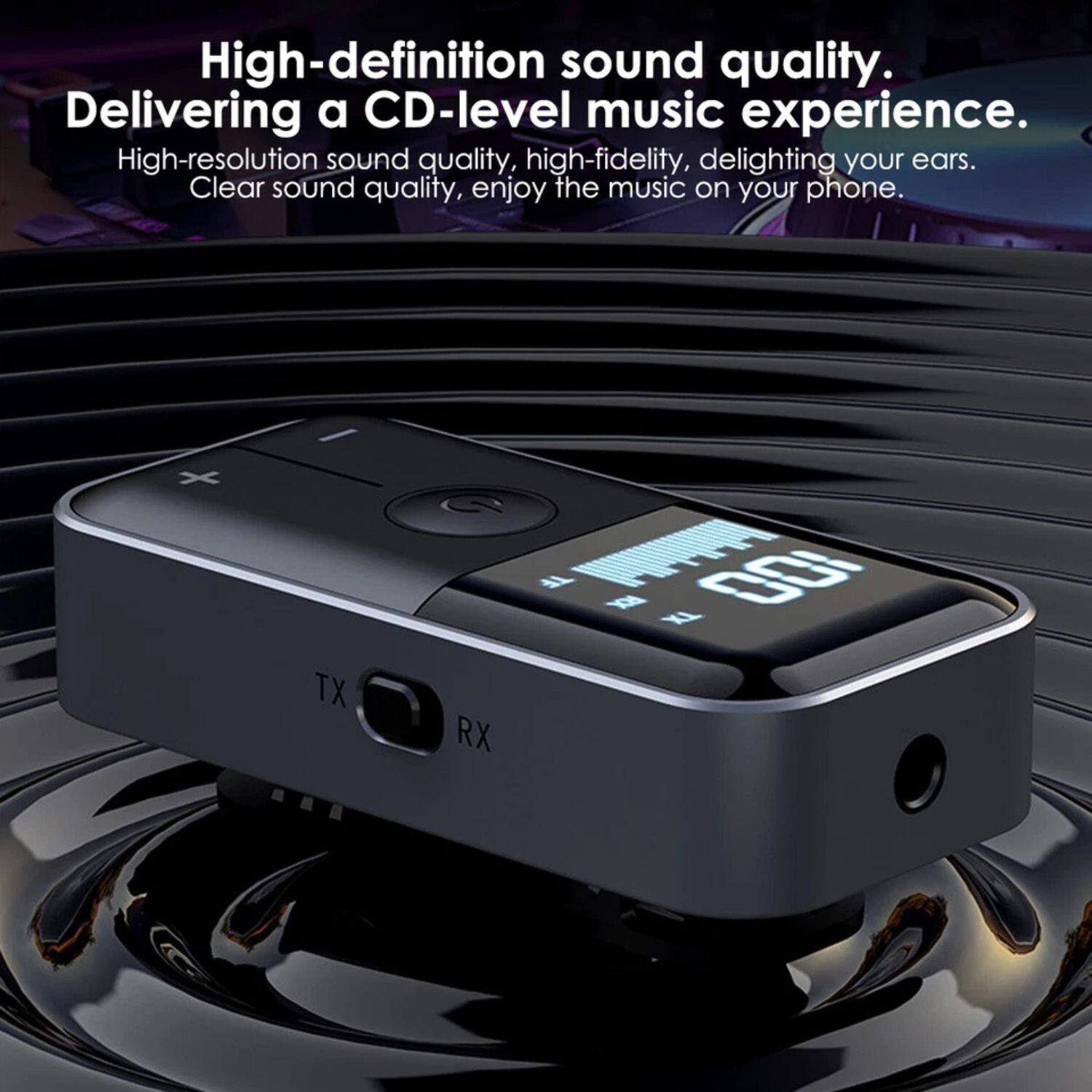 High-definition sound quality.  
Delivering a CD-level music experience.  

High-resolution sound quality, high-fidelity, delighting your ears.  
Clear sound quality, enjoy the music on your phone.