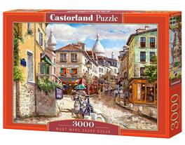 Castorland - 3000 Piece Jigsaw Puzzles, Montmartre Sacre Coeur, Puzzle of France, Paris, Adult Puzzles, C-300518-2 - Red