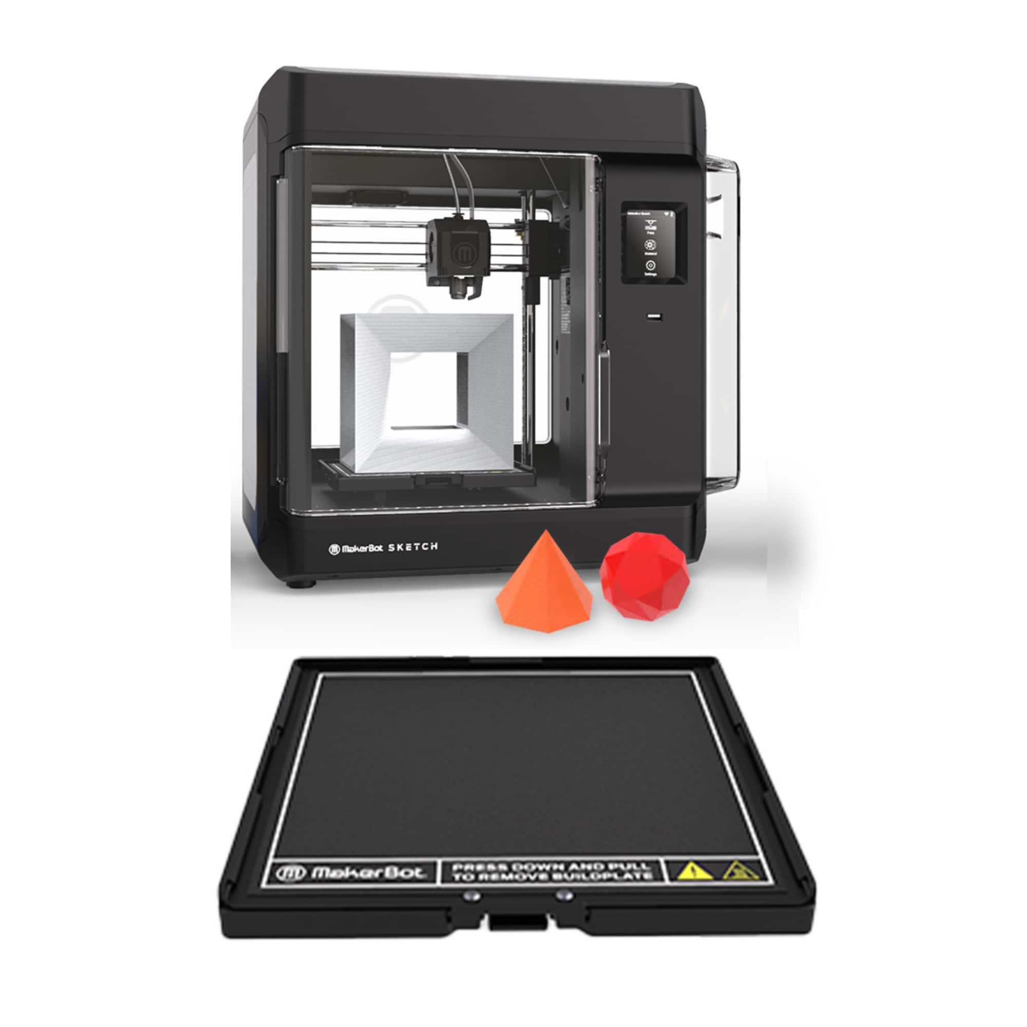 MakerBot - Sketch Single Printer Setup 3D Printer with Build Plate Bundle