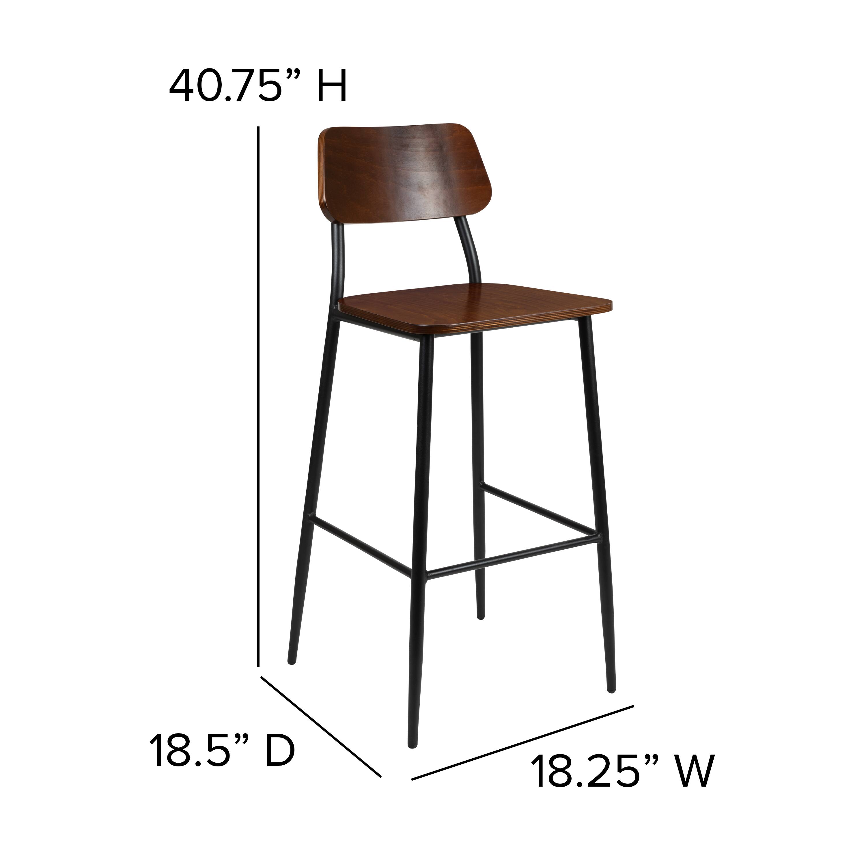 40.75" H  
18.5" D  
18.25" W