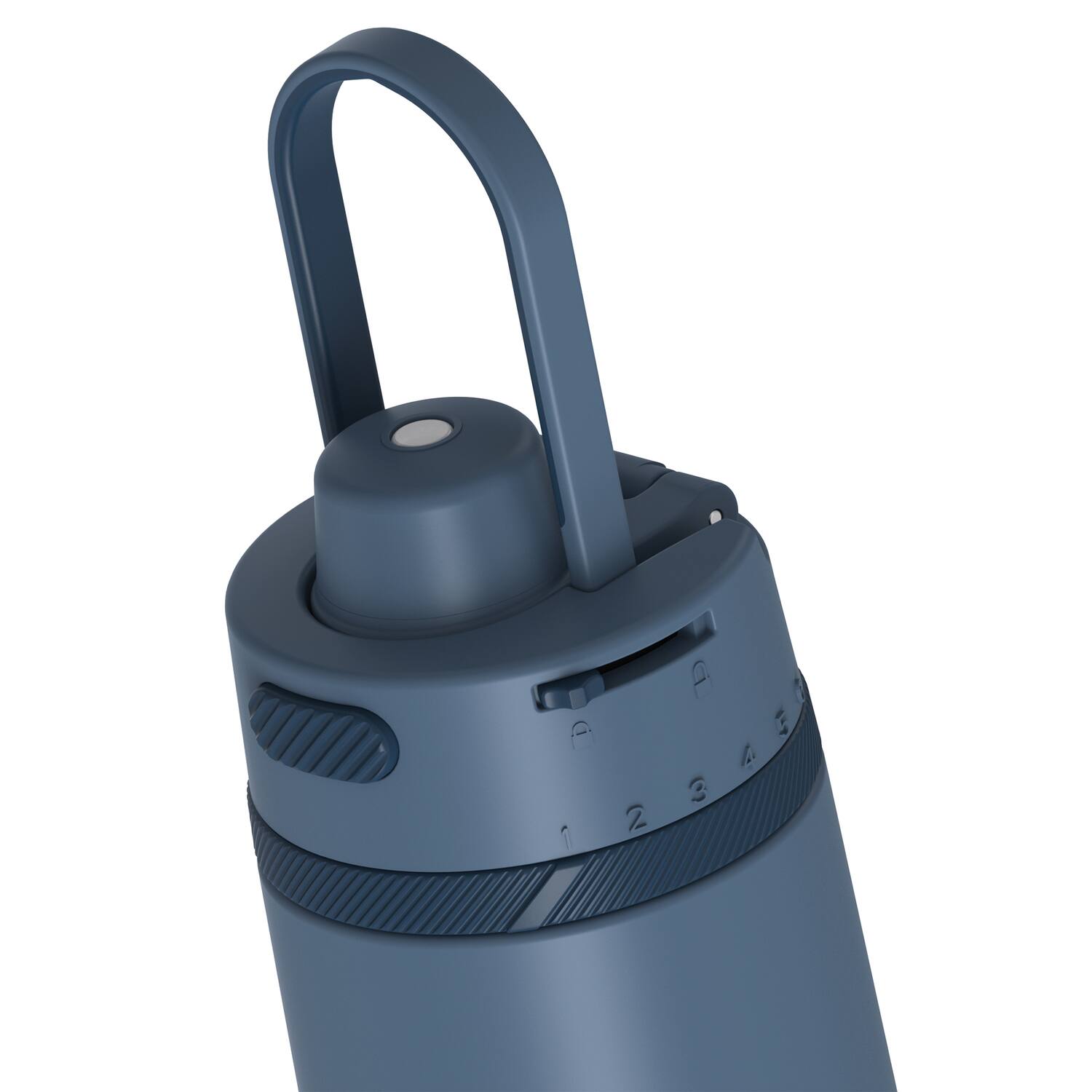 Alt View 6. Thermos - 24-Ounce Guardian Vacuum-Insulated Stainless Steel Hydration Bottle (Slate Blue) - Slate Blue.