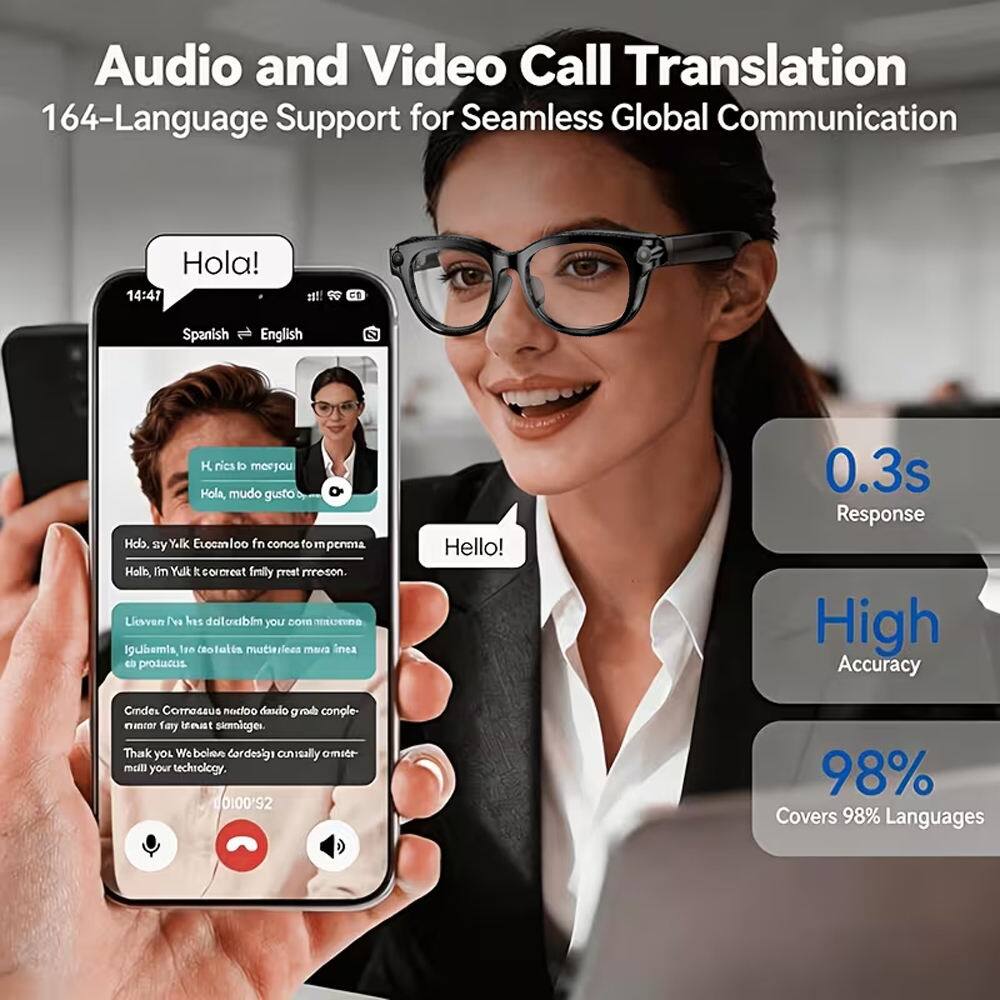 Audio and Video Call Translation  
164-Language Support for Seamless Global Communication  

Hola!  
14:41  
Spanish → English  

H. rics to mesou  
Hola, mudo gusto  
Hola, I'm Yalk kt corcreet fmily preet mroson.  

Licwven va has doloublm you comn SUEDO Igbemis lrn raotalis motierleea mava inea e protucus  

Hello!  
0.3s Response  
High Accuracy  
98% Covers 98% Languages  

Gracias. Comosous nacioo dano grb congle- nacer fary beust siemloges.  
Thank you We bolien Cordosigi cun cunrsally omitt mailll your techrology.  

0100'92