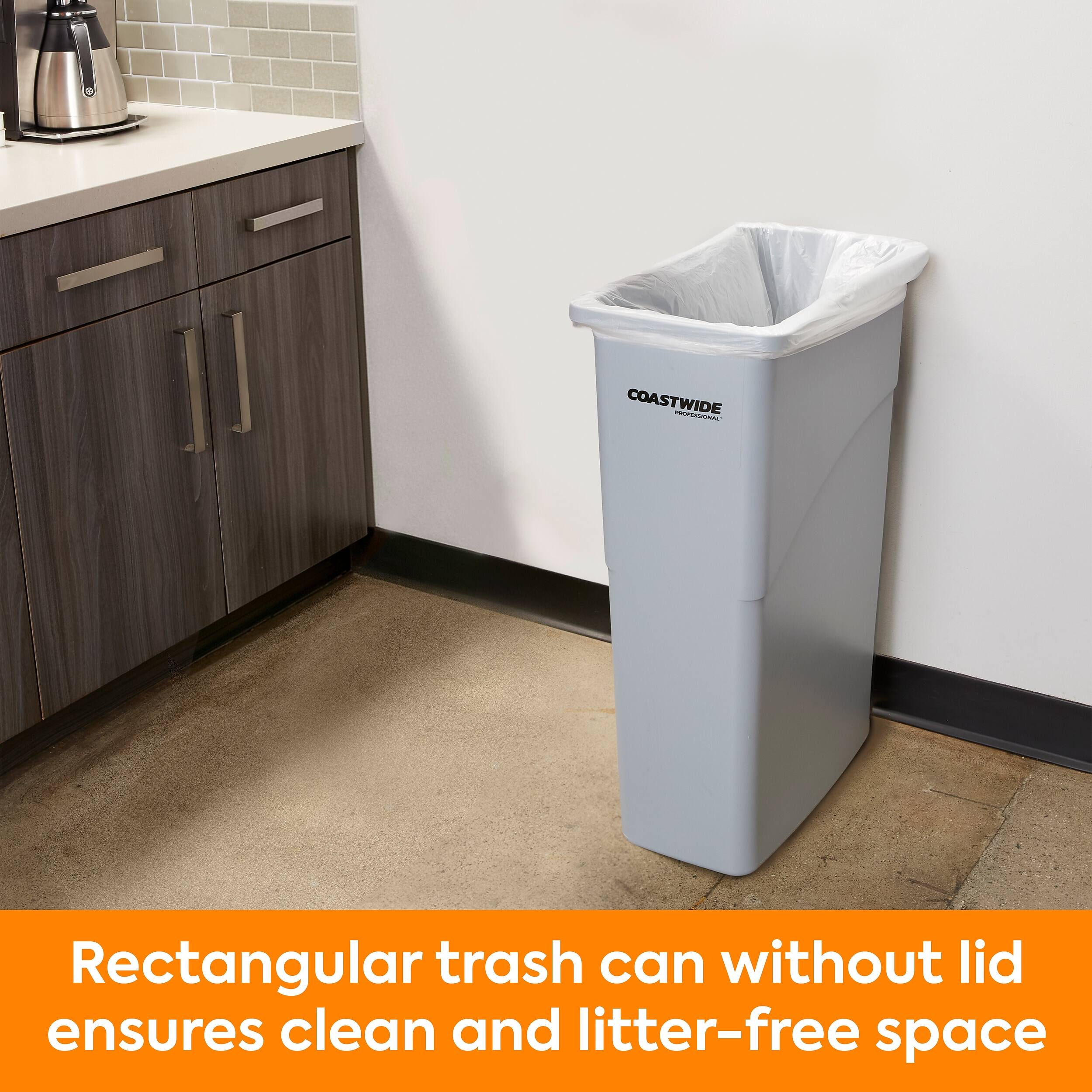 COASTWIDE PROFESSIONAL

Rectangular trash can without lid ensures clean and litter-free space