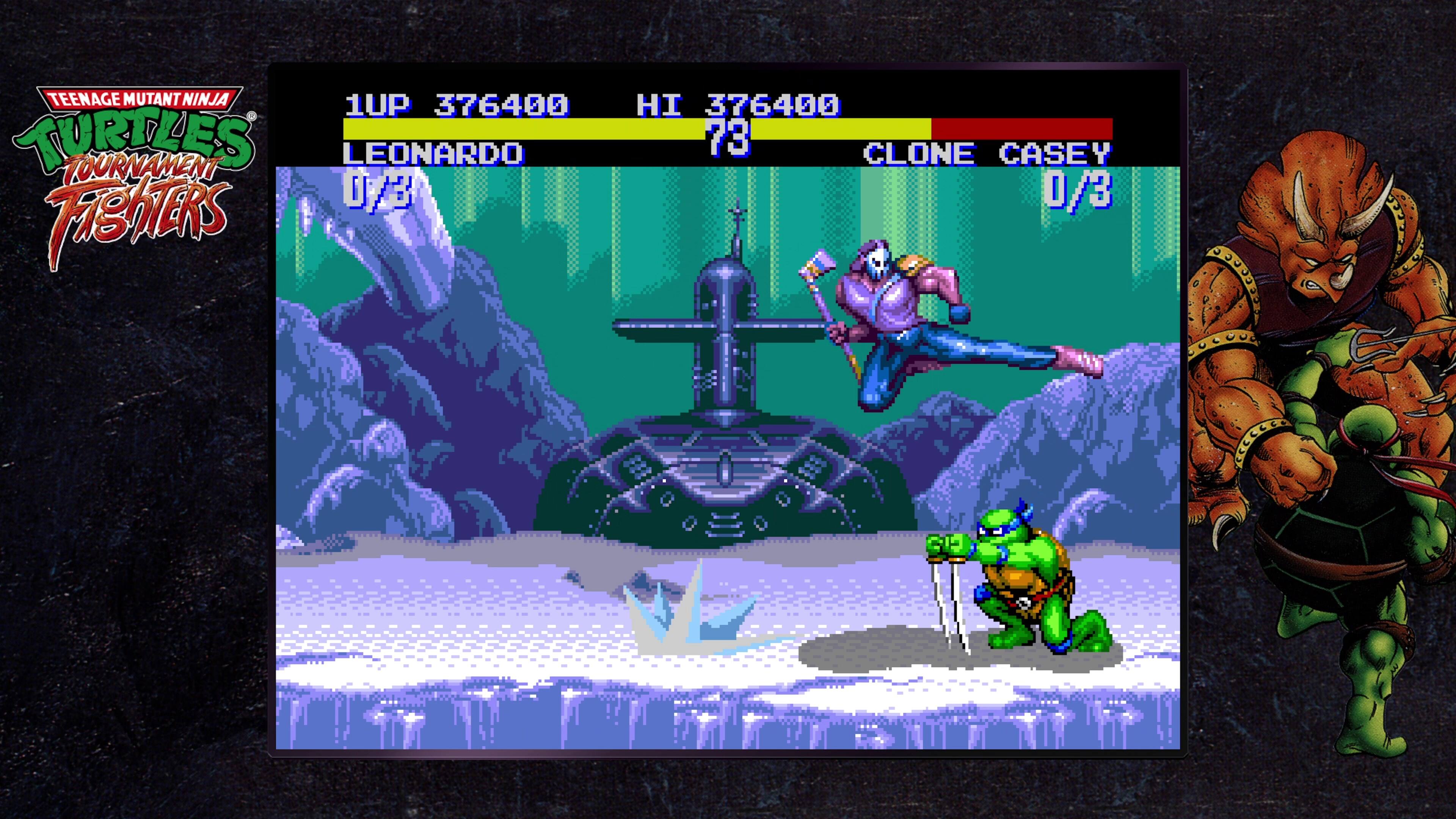 Teenage Mutant Ninja Turtles Tournament: Leonardo vs. Clone Casey.