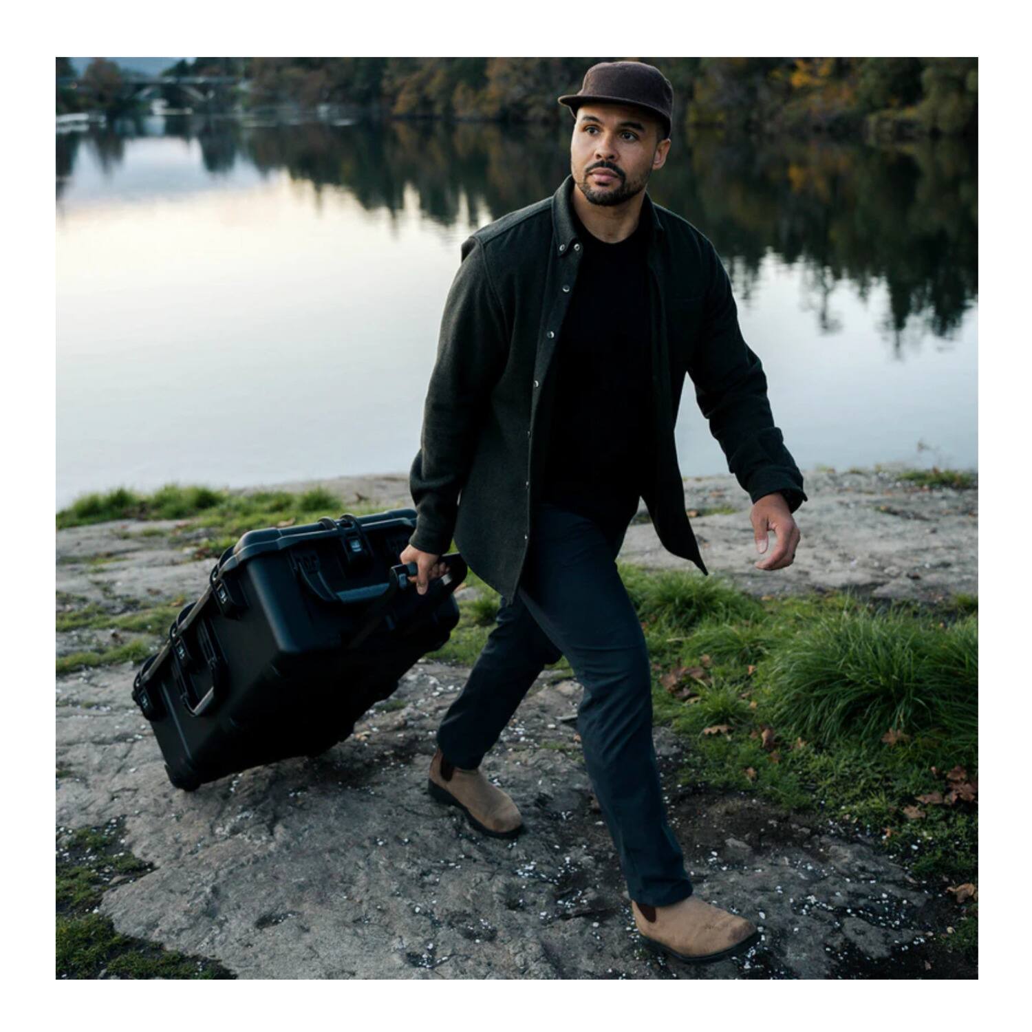 Back. NANUK - Nanuk 963 Pro Photo Kit Wheeled Hard Case With Padded Divider and Lid Organizer.