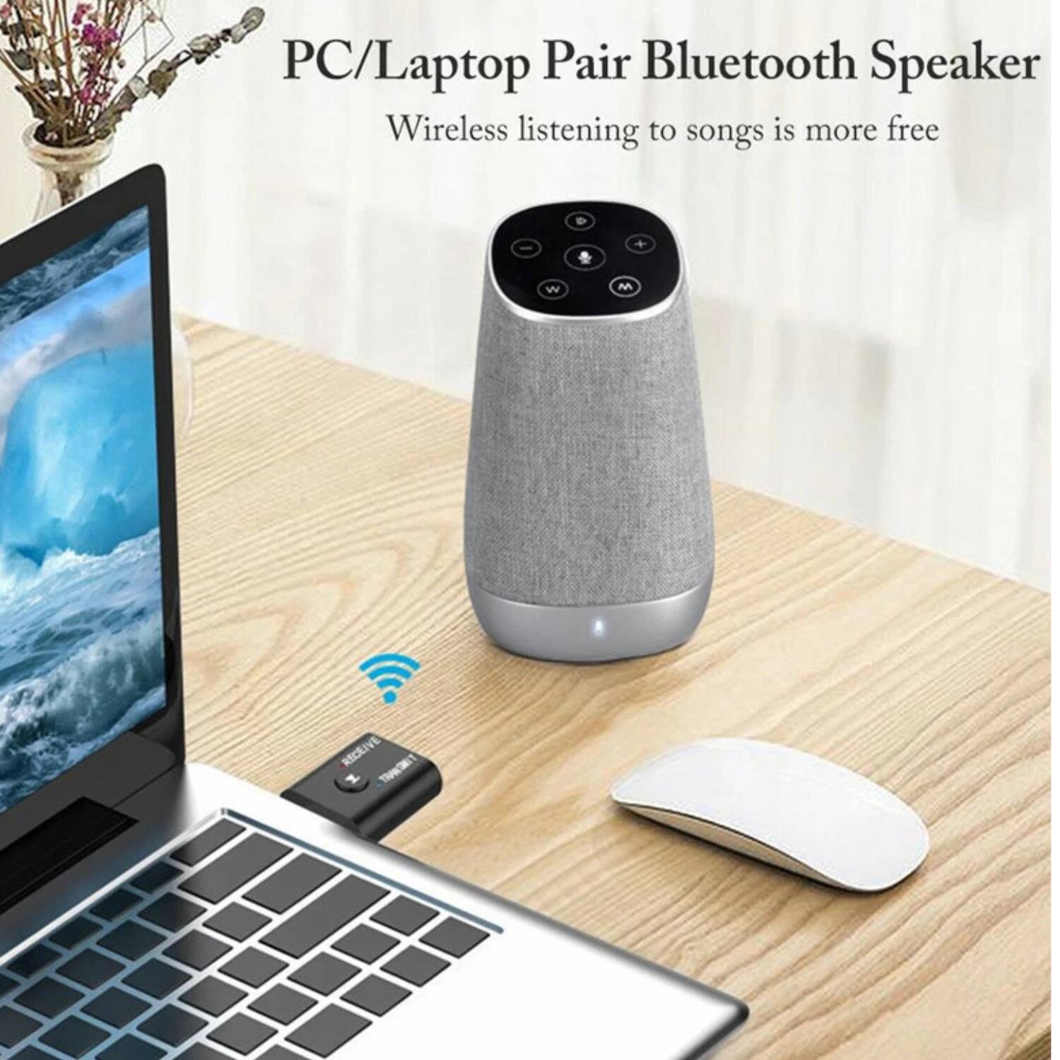 PC/Laptop Pair Bluetooth Speaker  
Wireless listening to songs is more free
