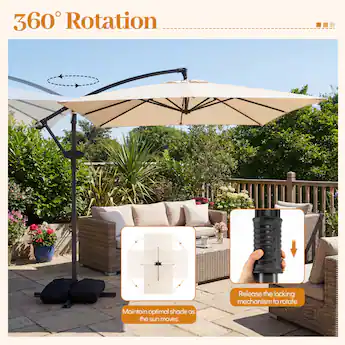 kmart offset patio umbrella Essential Garden 10ft. Replacement Canopy : Gazebos : Patio, Lawn & Garden reignite your passion for outdoor dining and brighten your summer nights Costway 300x390cm Cantilever Patio Umbrella