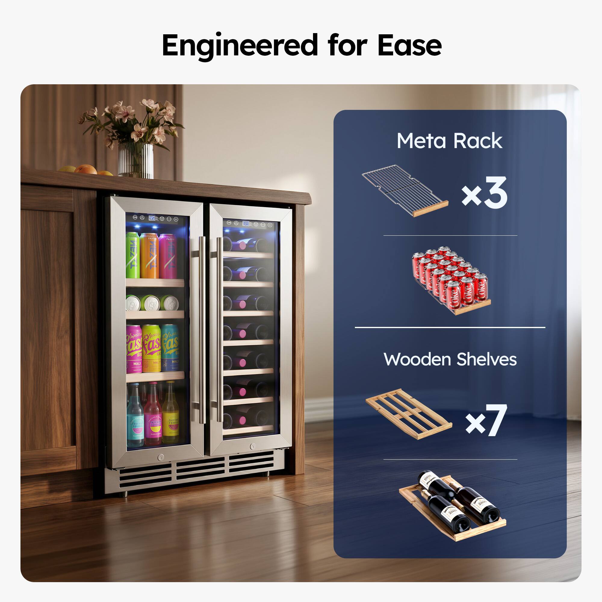 Engineered for Ease

Meta Rack x3

Wooden Shelves x7