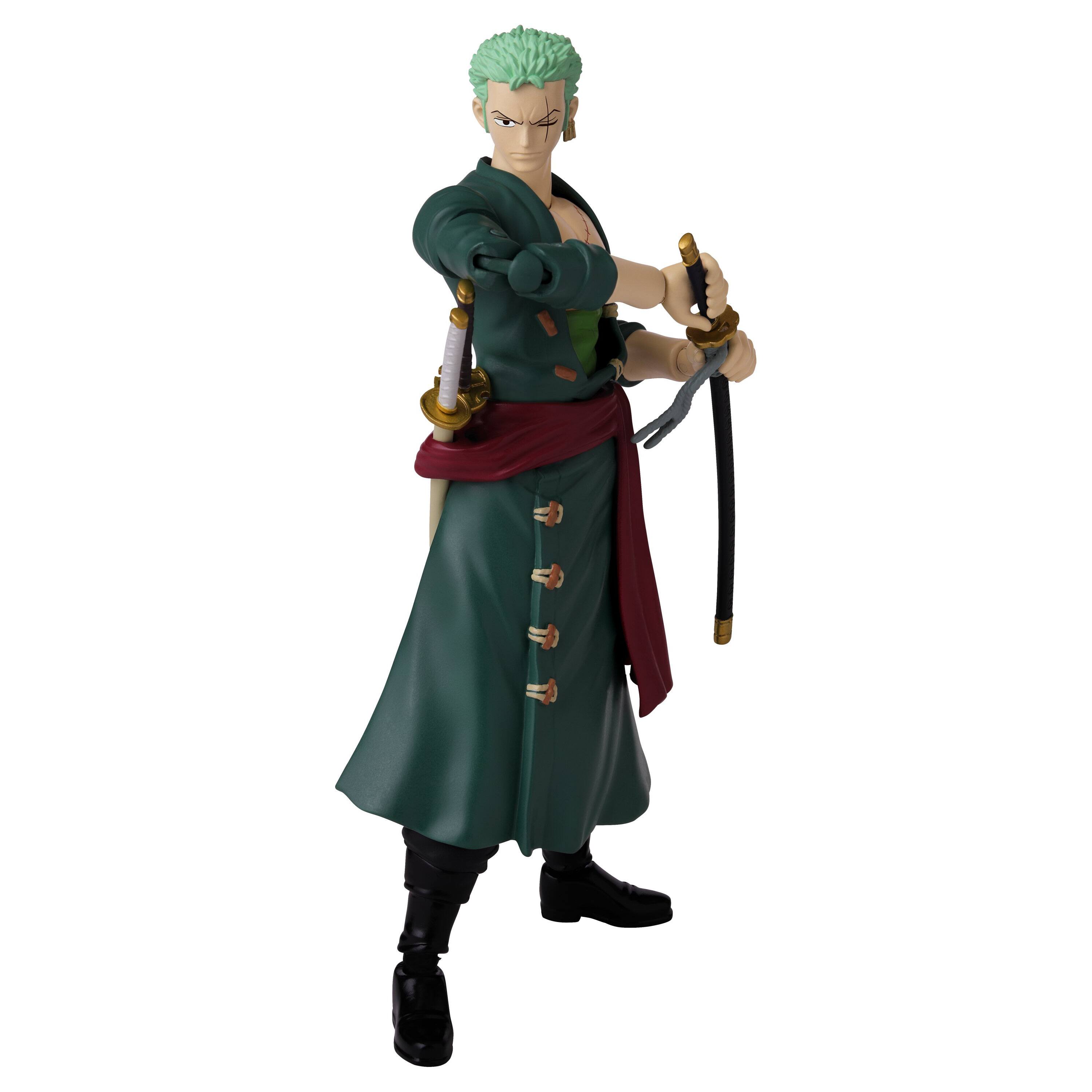 Alt View 12. Bandai - Anime Heroes One Piece 6.5" Action Figure - Roronoa Zoro.