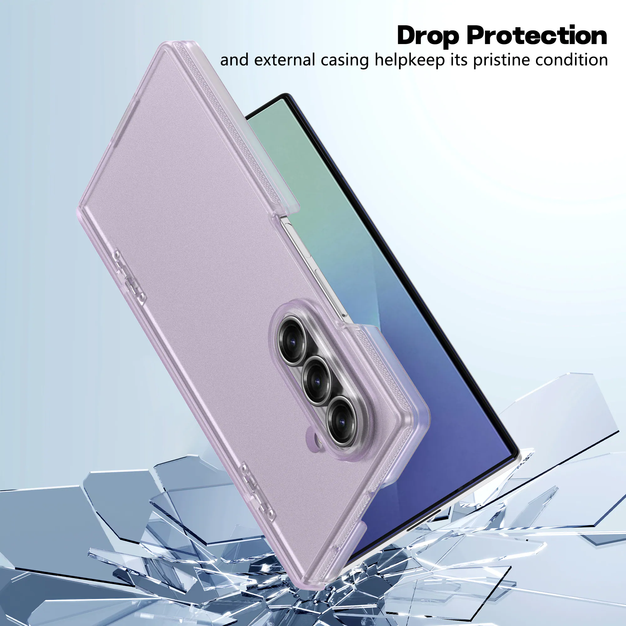 Drop Protection and external casing help keep its pristine condition