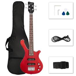 Winado - 4 String Electric Bass Guitar, 36-inch Bass Guitar Kit with Split single-coil Pickup, Rosewood Fretboard, Mahogany Body