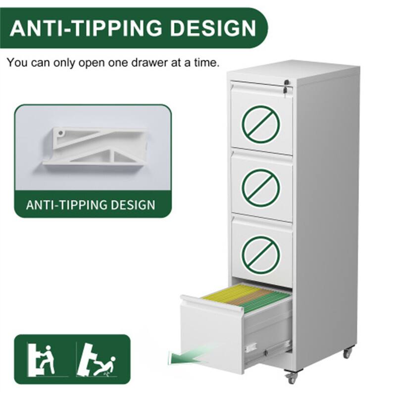 ANTI-TIPPING DESIGN  
You can only open one drawer at a time.  

ANTI-TIPPING DESIGN