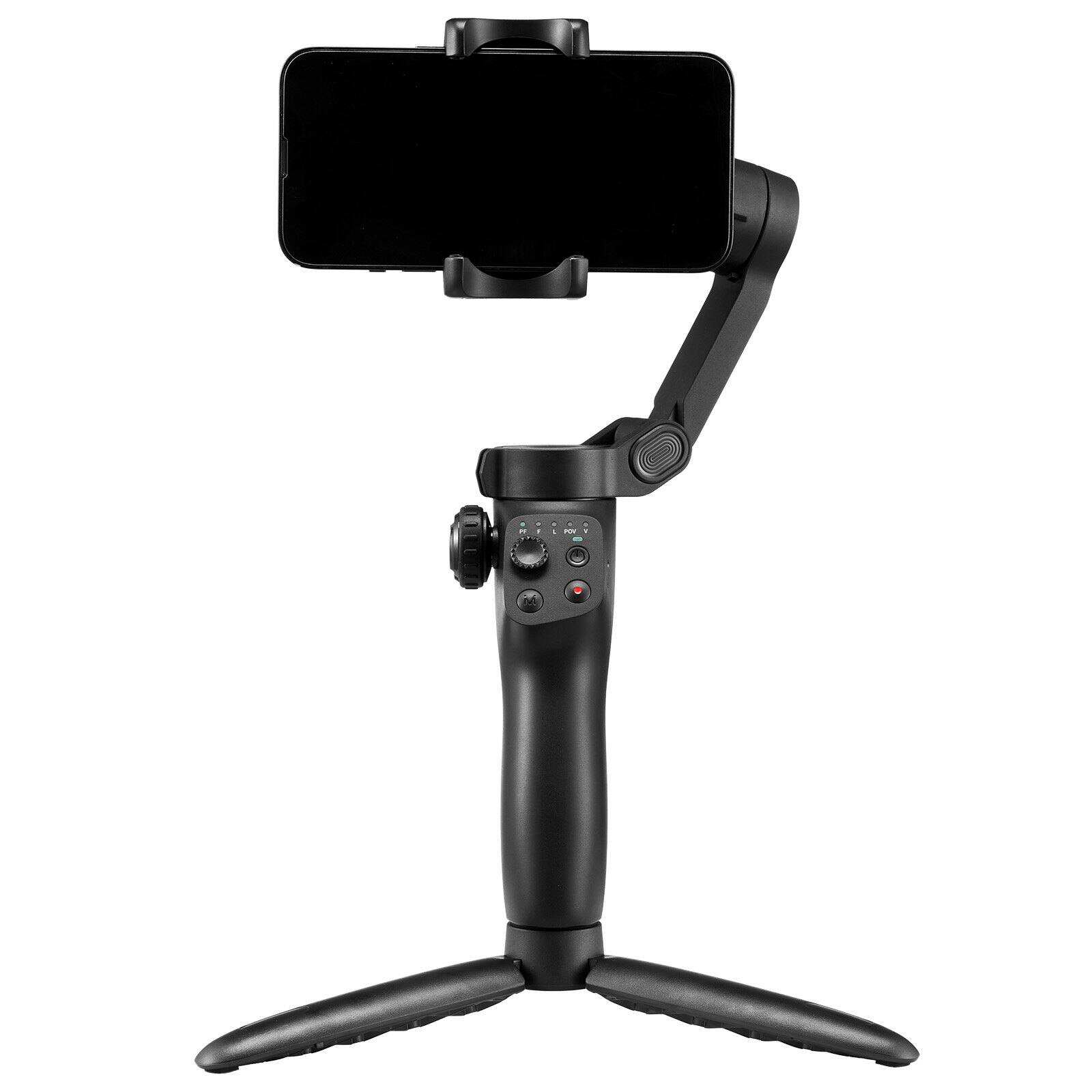 Alt View 8. Glintex - Gimbal Stabilizer for Smartphone 3-Axis Handheld Phone Gimbal with Face Object Tracking Tripod Foldable Design for Video.