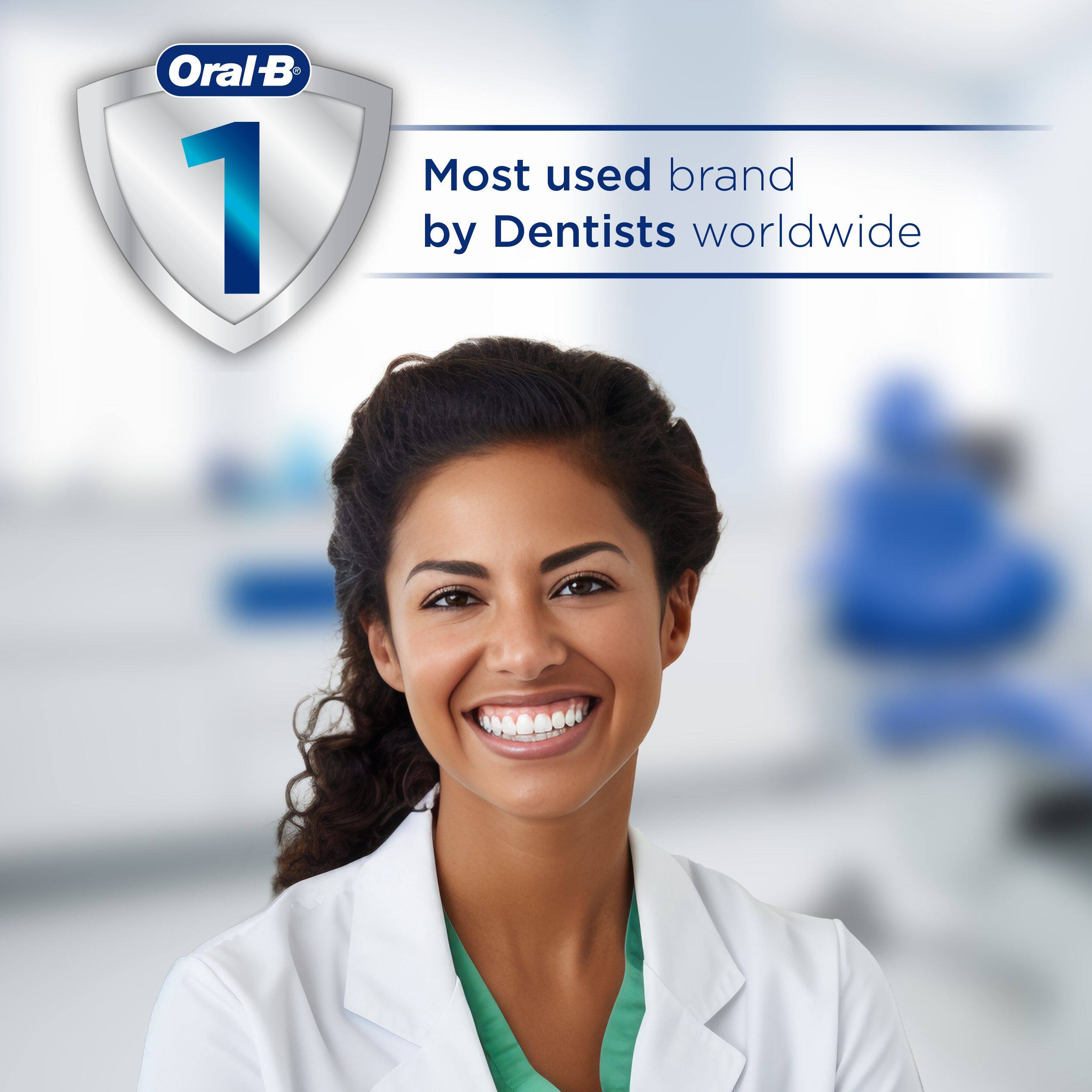 Oral-B  
1  
Most used brand by Dentists worldwide