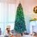 Alt View 1. Homcom - Slim Prelit Christmas Tree, Colorful DIY Sync LED Lights, Remote, Hinged Fir, Dense Tips, 12 Modes, Timer - green.
