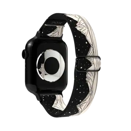 Front. ZOX - The Mountains Are Calling NFC Smartwatch Band, 38/40/41mm - Black.