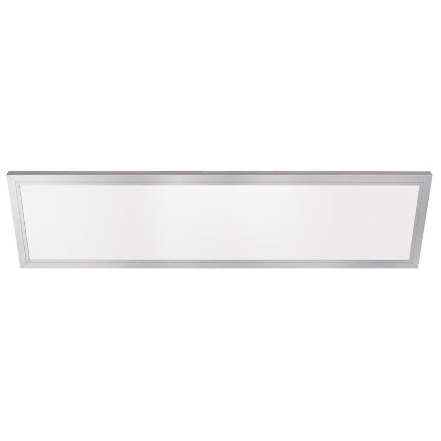 Angle. FEIT ELECTRIC - Feit EDGELIT 1 in. H X 12 in. W X 47.3 in. L Nickel White LED Flat Panel Light Fixture.