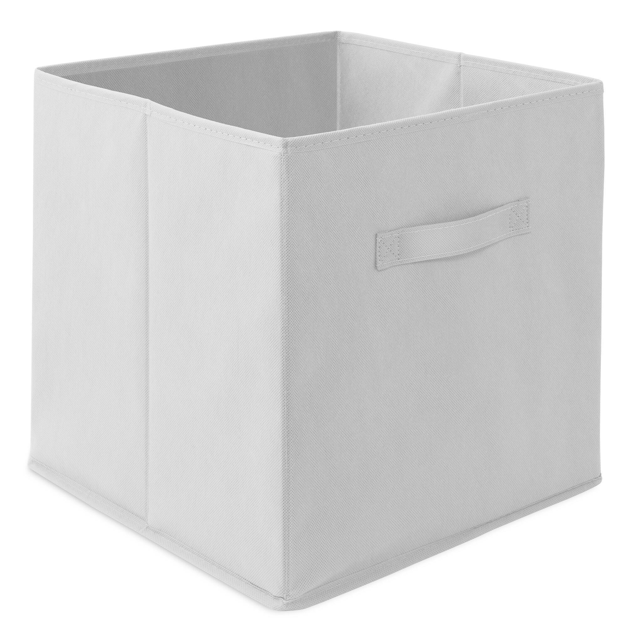 Alt View 1. Casafield - (Set of 6) Collapsible Fabric Cubes - Storage Bins - White.