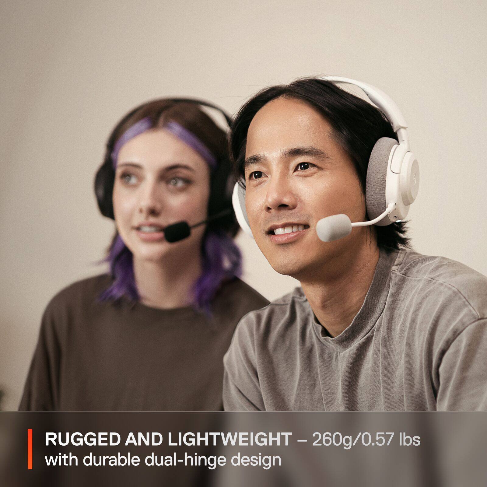 RUGGED AND LIGHTWEIGHT – 260g/0.57 lbs  
with durable dual-hinge design