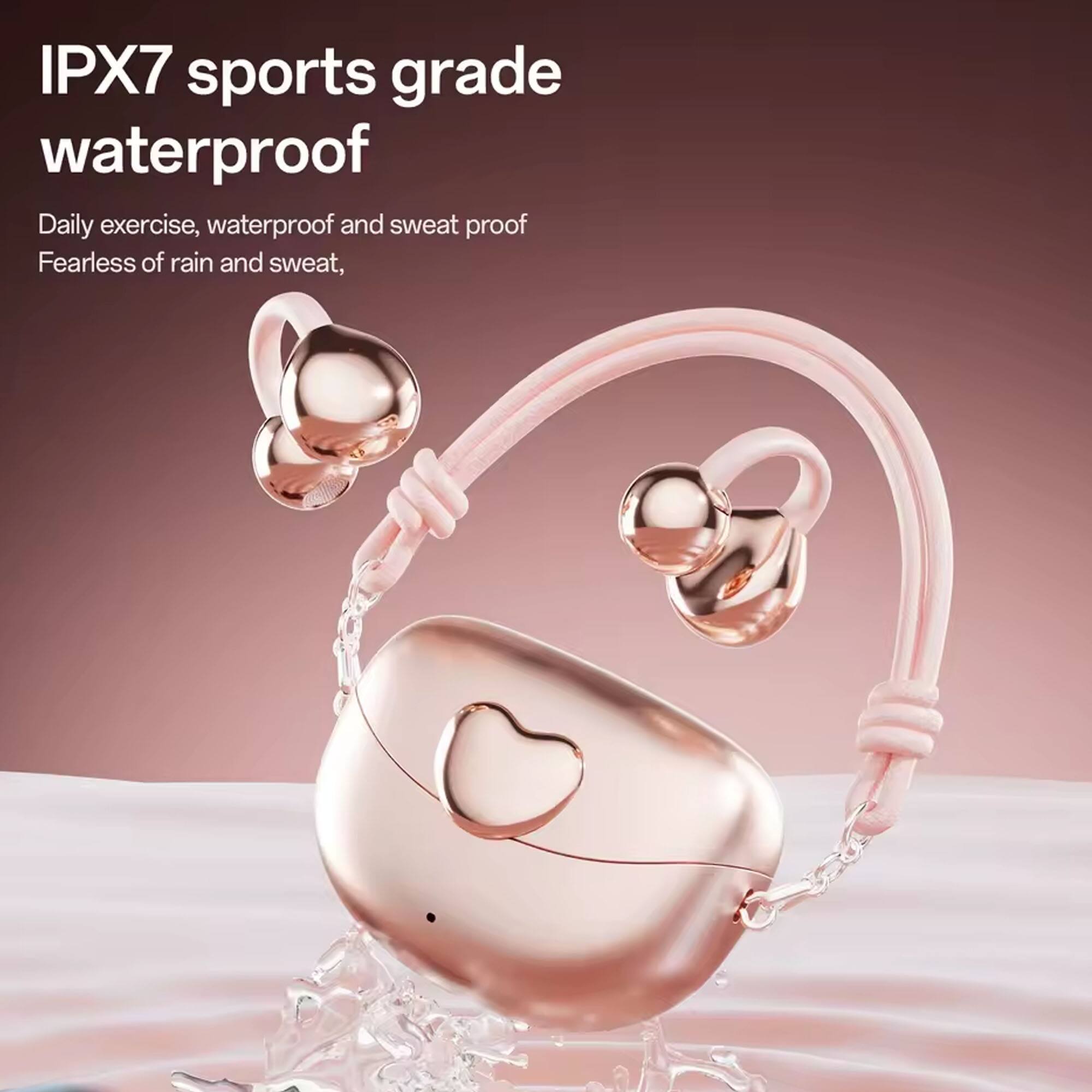 IPX7 sports grade waterproof

Daily exercise, waterproof and sweat proof  
Fearless of rain and sweat