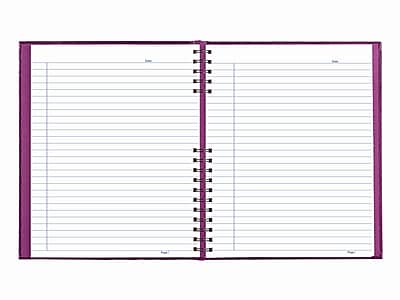 Alt View 2. Blueline - Blueline NotePro Hardcover Executive Journal, 8.5" x 10.75", Wide-Ruled, Grape, 200 Pages (A10200.RAS) - Purple.