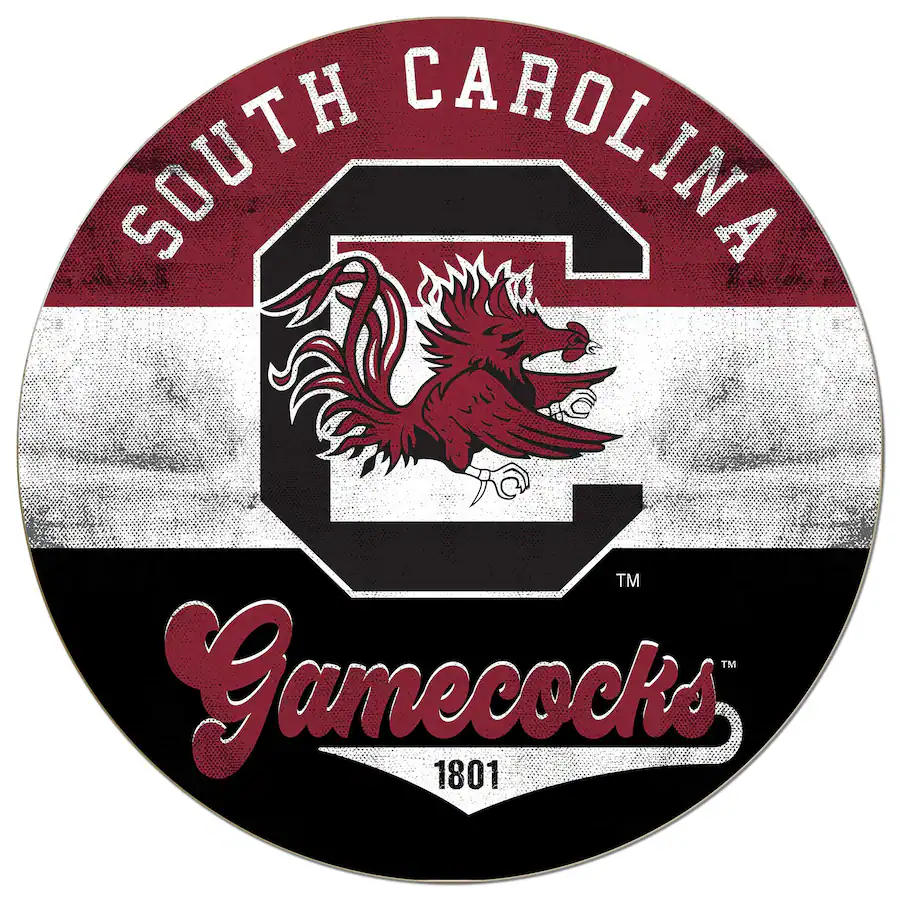 Jardine South Carolina Gamecocks 20'' x 20'' Retro Logo Circle