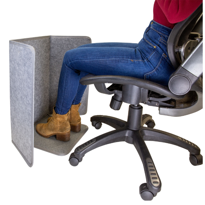 Alt View 1. Victor - Heetz™ Foot and Leg Warmer - Gray.