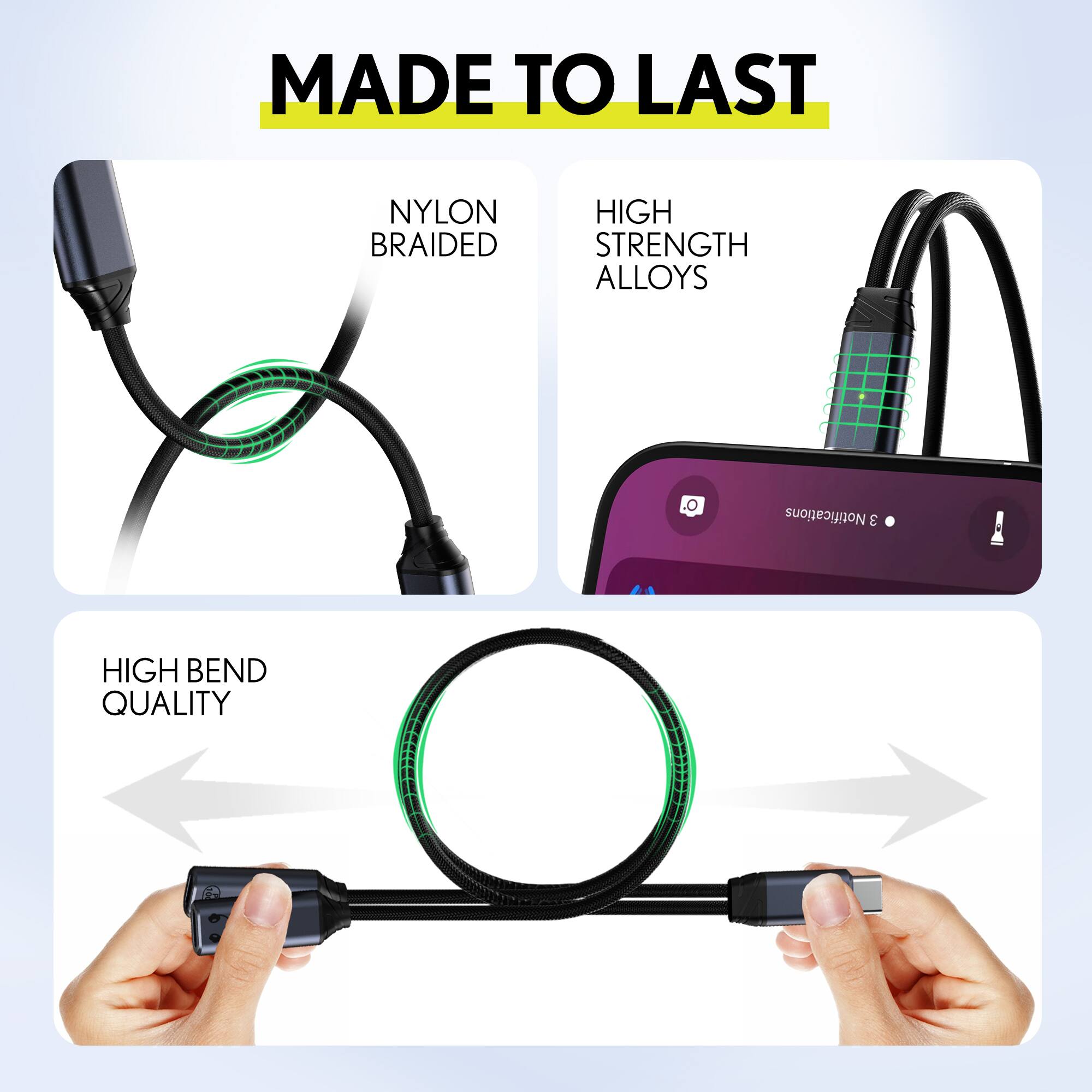 MADE TO LAST

- NYLON BRAIDED
- HIGH STRENGTH ALLOYS
- HIGH BEND QUALITY